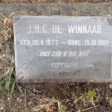 WINNAAR J.H.C., de 1877-1961