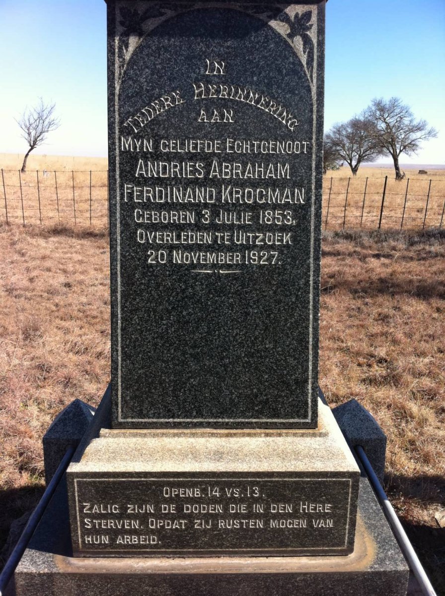 KROGMAN Andries Abraham Ferdinand 1853-1927