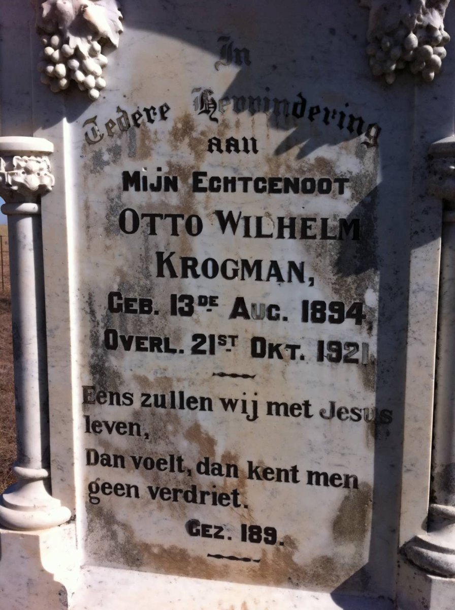 KROGMAN Otto Wilhelm 1894-1921