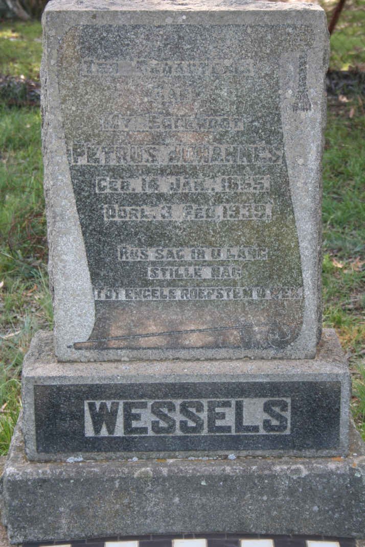 WESSELS Petrus Johannes 1865-1939