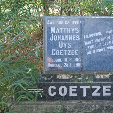 COETZEE Matthys Johannes Uys 1914-1990