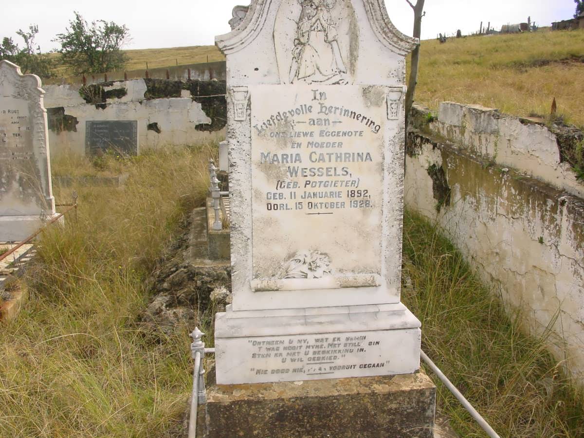 WESSELS Maria Cathrina nee POTGIETER 1892-1928