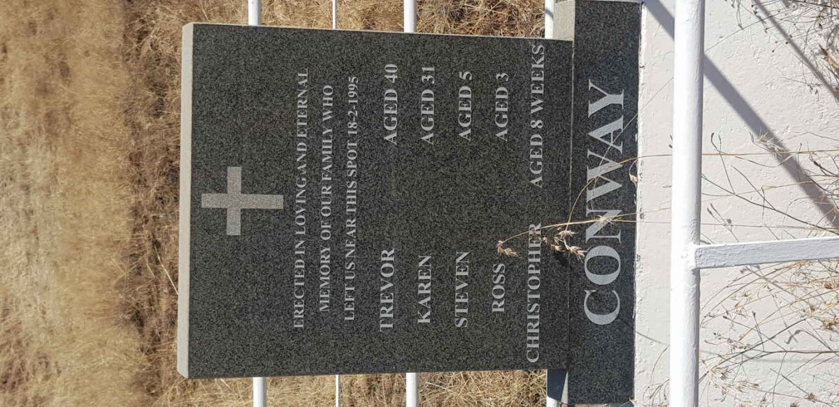 CONWAY Trevor -1995 & Karen -1995 :: CONWAY Steven -1955 :: CONWAY Ross -1995 :: CONWAY Christopher -1995