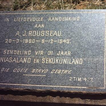 ROUSSEAU A.J. 1880-1943