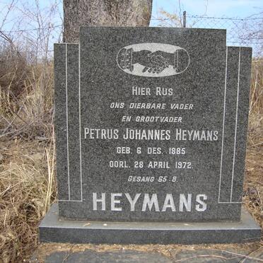 HEYMANS Petrus Johannes 1885-1972
