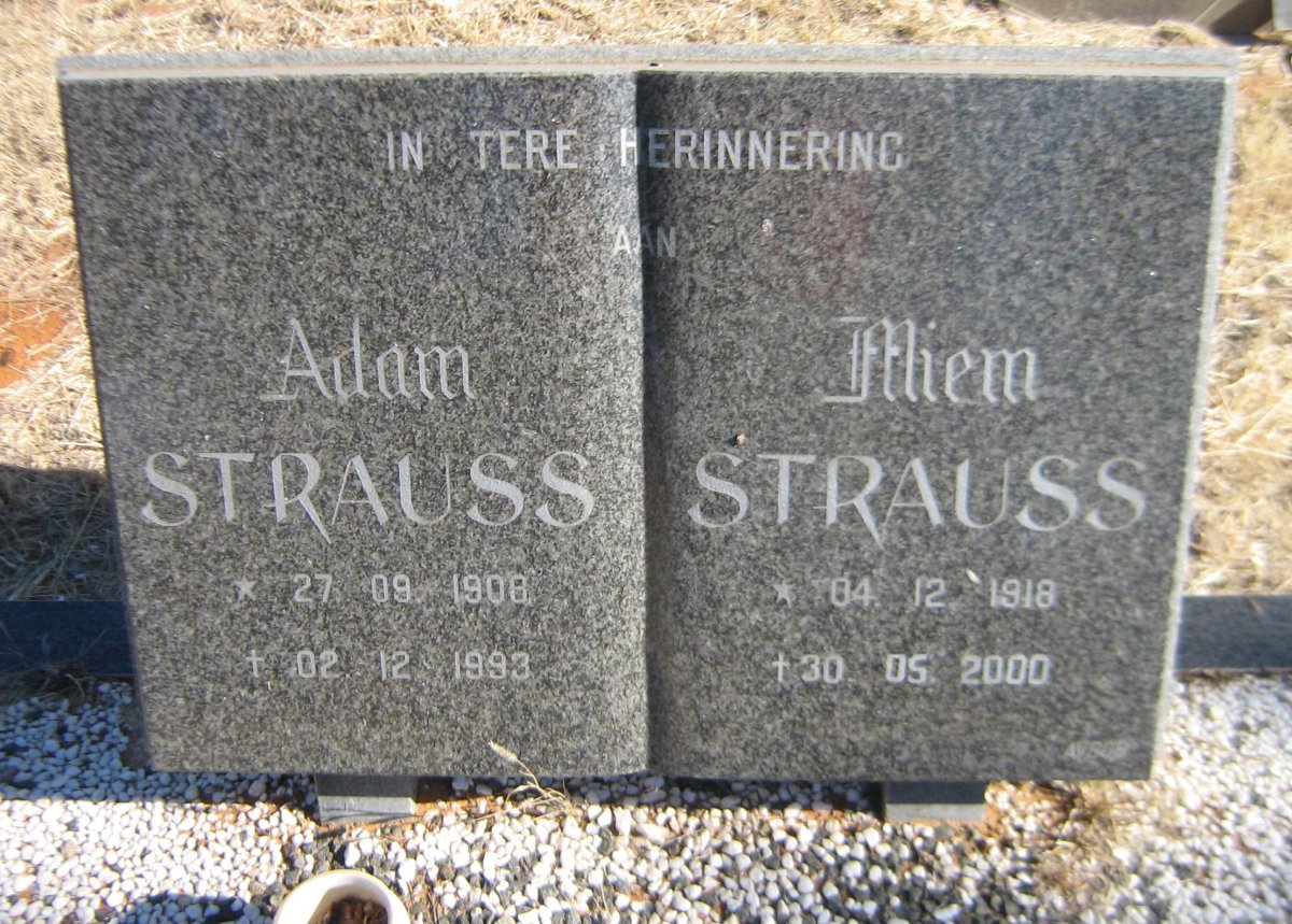 STRAUSS Adam 1908-1993 &amp; Miem 1918-2000