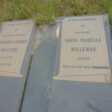 WILLEMSE Johannes Jacobus 1915-1967 &amp; Maria Isabella RAS 1918-