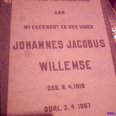 WILLEMSE Johannes Jacobus 1915-1967