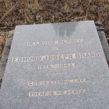 BRAND Edmund Joseph 1870-1945
