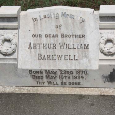 BAKEWELL Arthur William 1870-1934