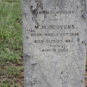 BOOYENS M.M. 1826-1887