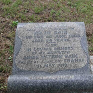 BAIN James -1922 :: BAIN Annie Watson -1918