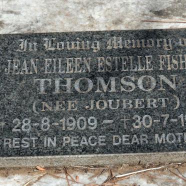 THOMSON Jean Eileen Estelle Fisher nee JOUBERT 1909-1989