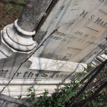 MARITZ Solomon 1863-1909 &amp; Martha Susanna
