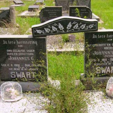 SWART Johannes G. 1906-1992 &amp; Johanna S.L. PIETERS 1914-1964