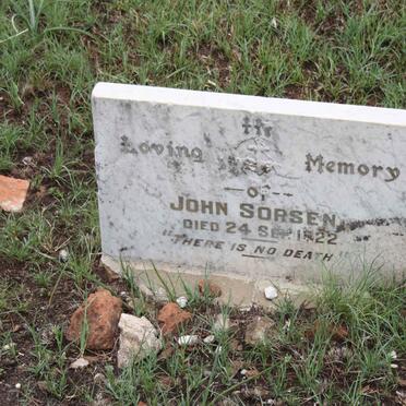 SORSEN John -1922
