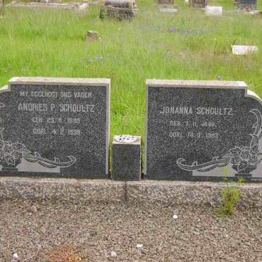 SCHOULTZ Andries P. 1885-1959 &amp; Johanna 1889-1983