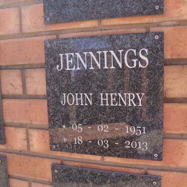 JENNINGS John Henry 1951-2013