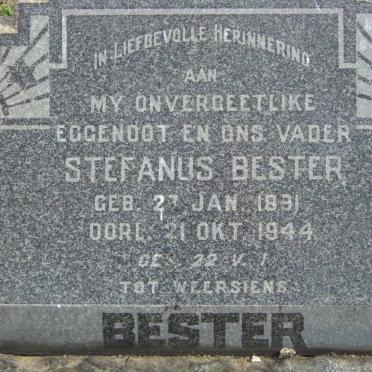 BESTER Stefanus 1891-1944