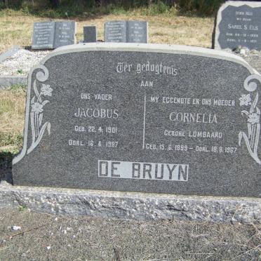 BRUYN Jacobus, de 1901-1987 &amp; Cornelia LOMBAARD 1899-1967