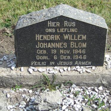 BLOM Hendrik Willem Johannes 1946-1946