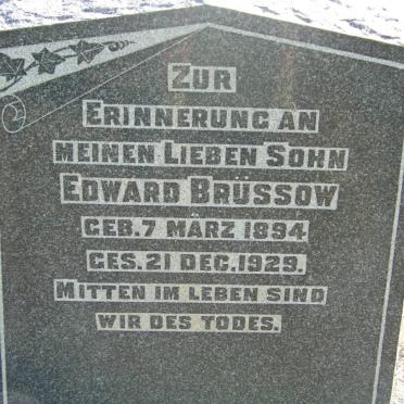 BRUSSOW Edward 1894-1929