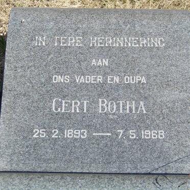 BOTHA Gert 1893-1968