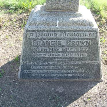 BROWN Francis 1883-1918