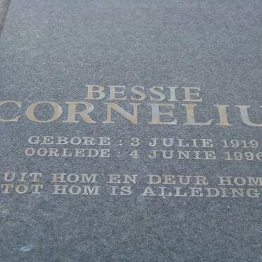CORNELIUS Bessie 1919-1996