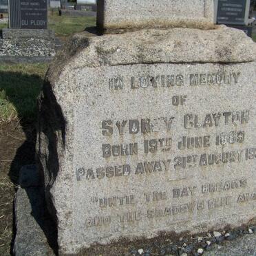 CLAYTON Sydney 1889-1934