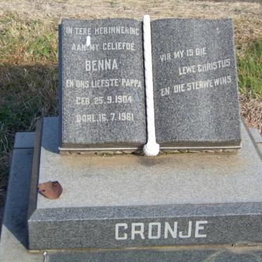 CRONJE Benna 1904-1961