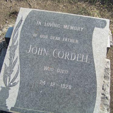 CORDELL John -1928