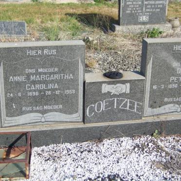 COETZEE Dirk Petrus 1890-1978 &amp; Annie Margaritha Carolina 1896-1958
