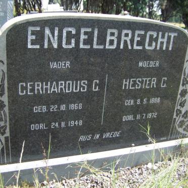 ENGELBRECHT Gerhardus C. 1868-1948 &amp; Hester C. 1888-1972
