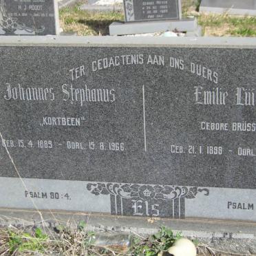ELS Johannes Stephanus 1889-1966 &amp; Emilie Luise BRUSSOW 1898-1966