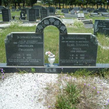 ELS Christiaan Frederick 1896-1955 &amp; Elsie Susanna Maria UNDERHAY 1905-1993