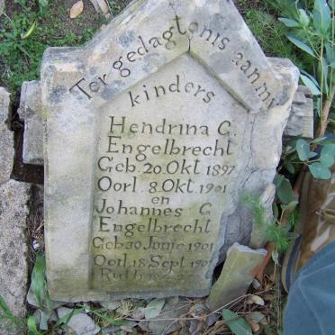 ENGELBRECHT Hendrina G. 1897-1901 :: ENGELBRECHT Johannes G. 1901-1901
