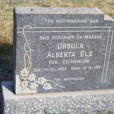 ELS Ursula Alberta nee GELDERBLOM 1922-1961