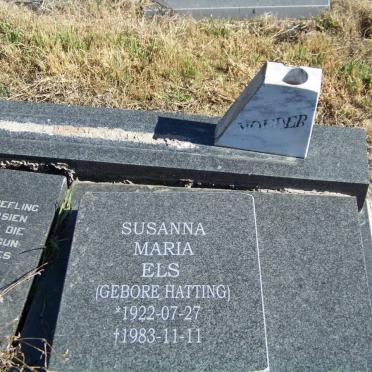 ELS Susanna Maria nee HATTING 1922-1983