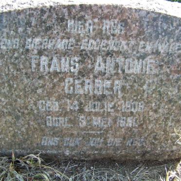 GERBER Frans Antonie 1908-195?