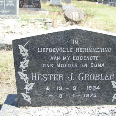 GROBLER Hester J. 1934-1975