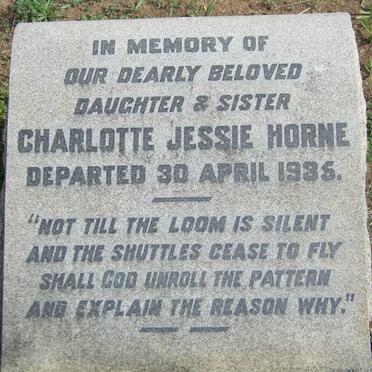 HORNE Charlotte Jessie -1935
