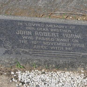 HORNE John Robert -1959