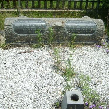 GROBLER Marthinus Jacobus 1880-1958 &amp; Engelbertha R.M. HORNE -1965