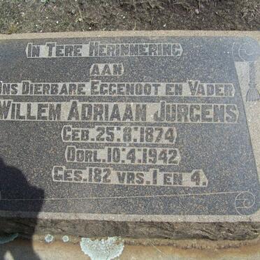 JURGENS Willem Adriaan 1874-1942