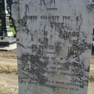 KRAUSE Annette Wilhelmine 1908-1918