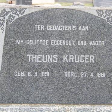 KRUGER Theuns 1891-1961