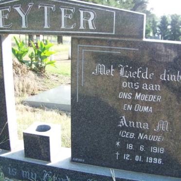 KEYTER Gabriel S.P. 1915-1991 &amp; Anna M. NAUDE 1918-1996 _2