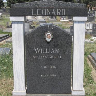 LEONARD William Morice 1945-1988