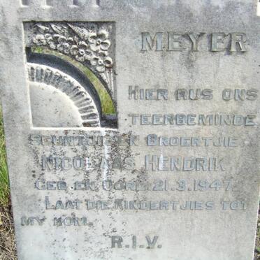 MEYER Nicolaas Hendrik 1947-1947